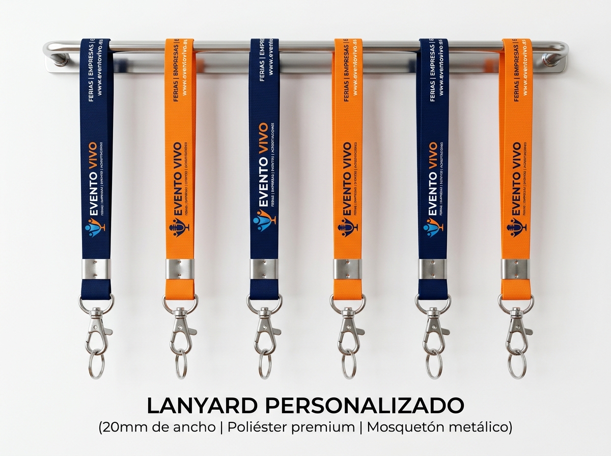 Lanyards personalizados para ferias, congresos, empresas y eventos