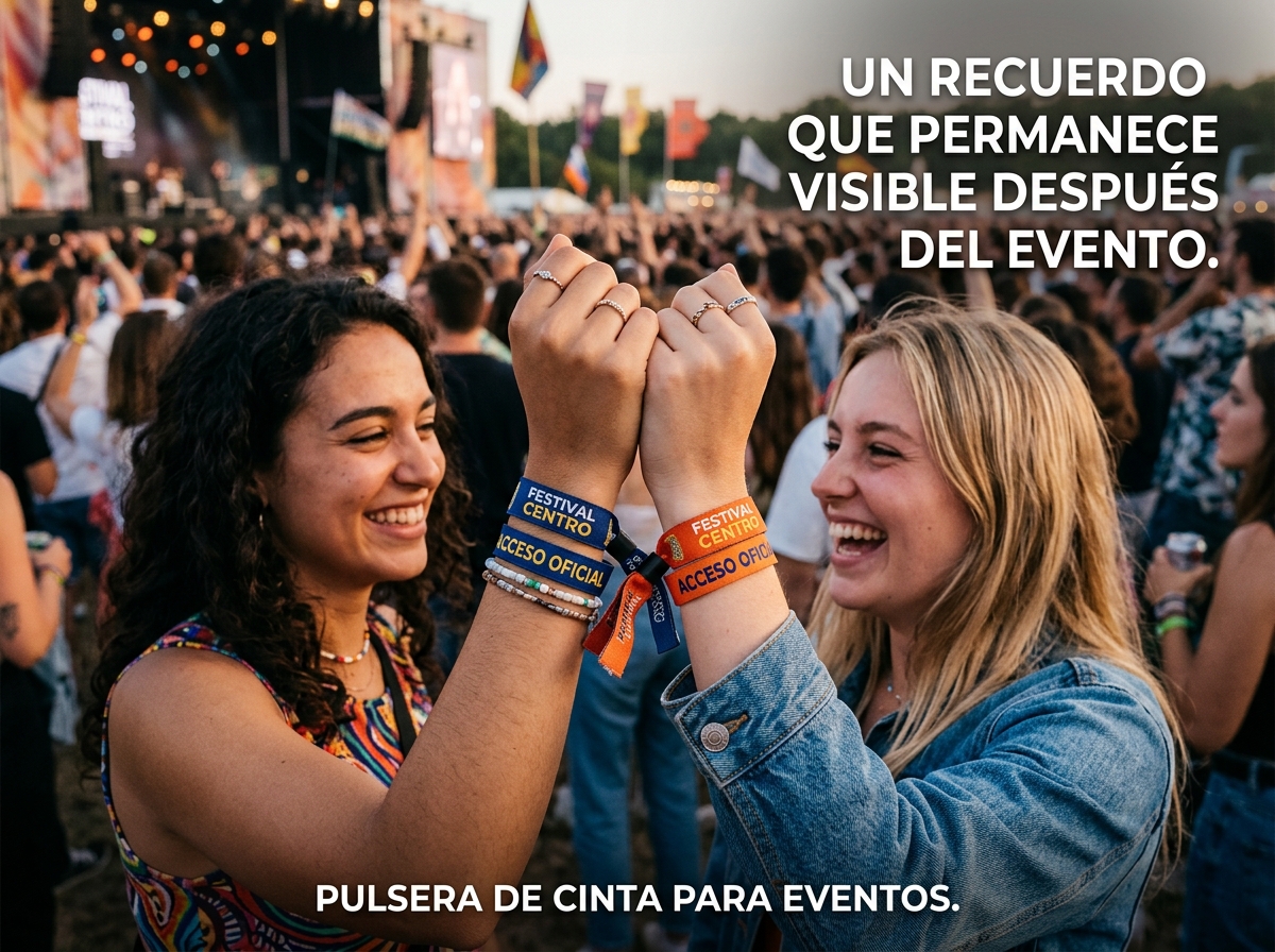 Pulseras tejidas personalizadas para fiestas, eventos y festivales